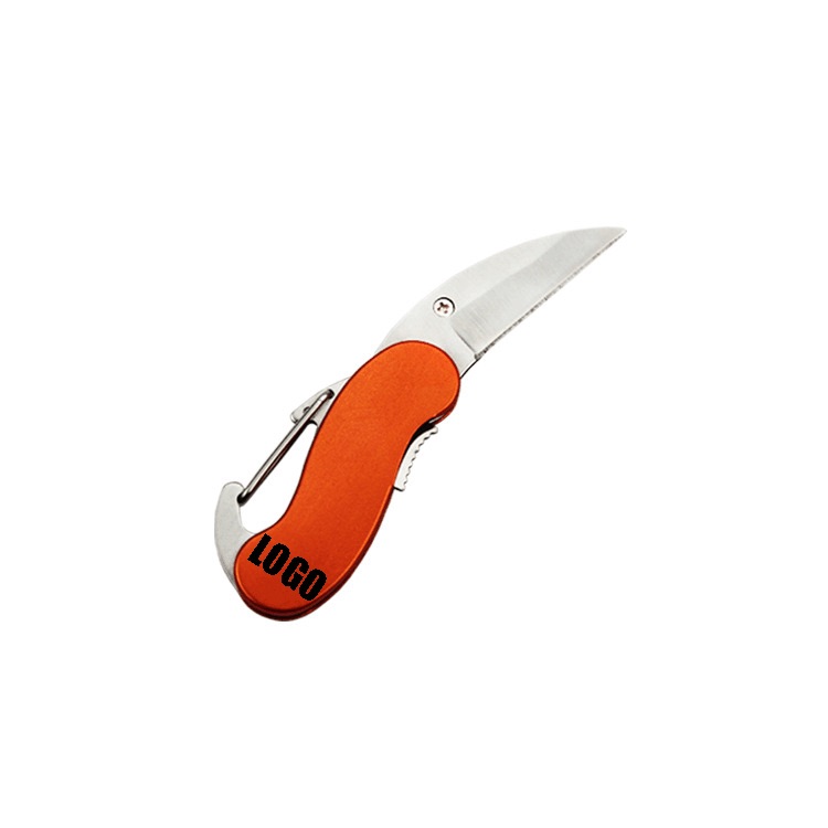 Pocket Knife with Carabiner Clip /Portable and Versatile Folding Blade 2