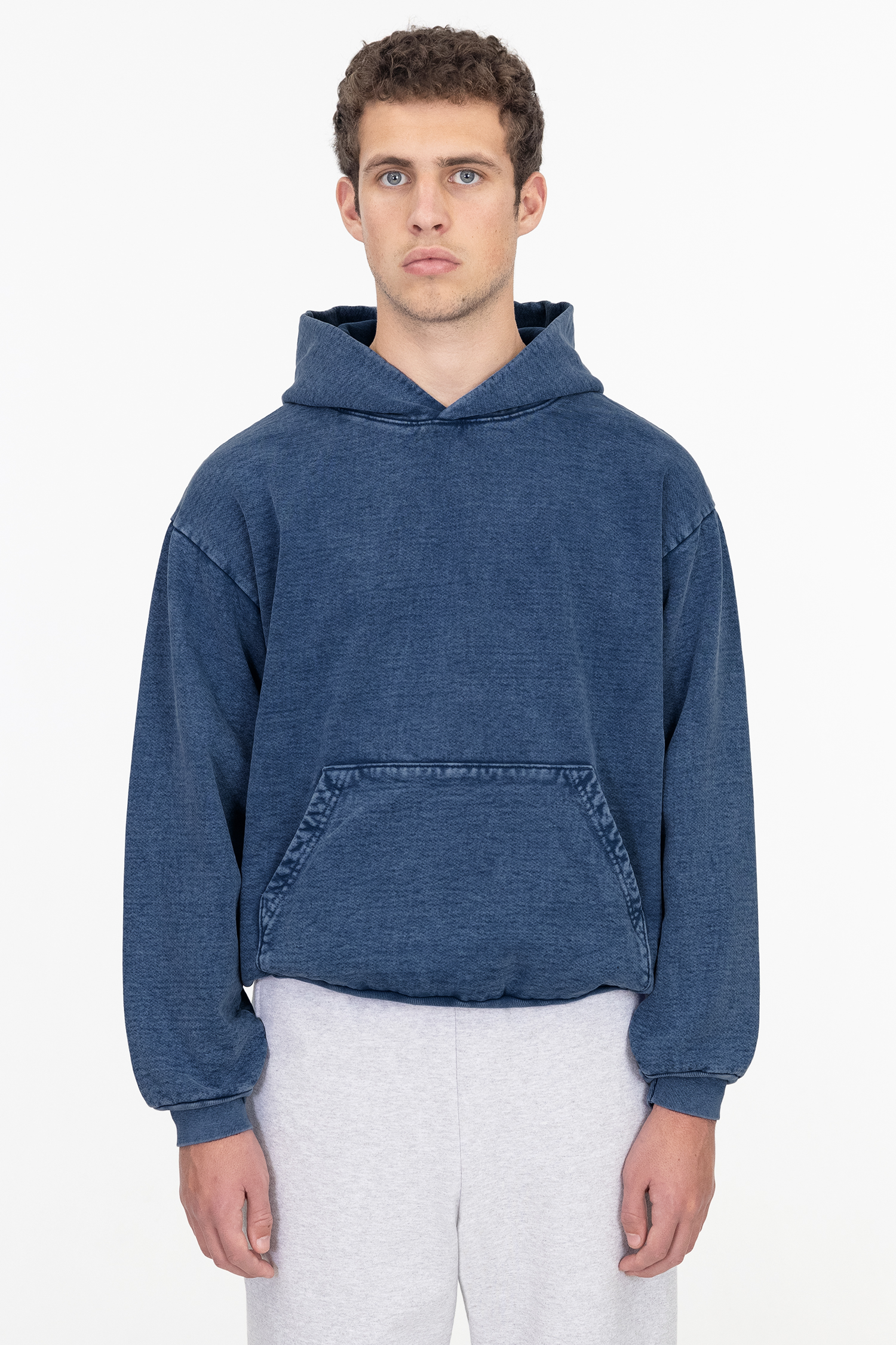 14 OZ MINERAL WASH HEAVY FLEECE HOODED PULLOVER 1