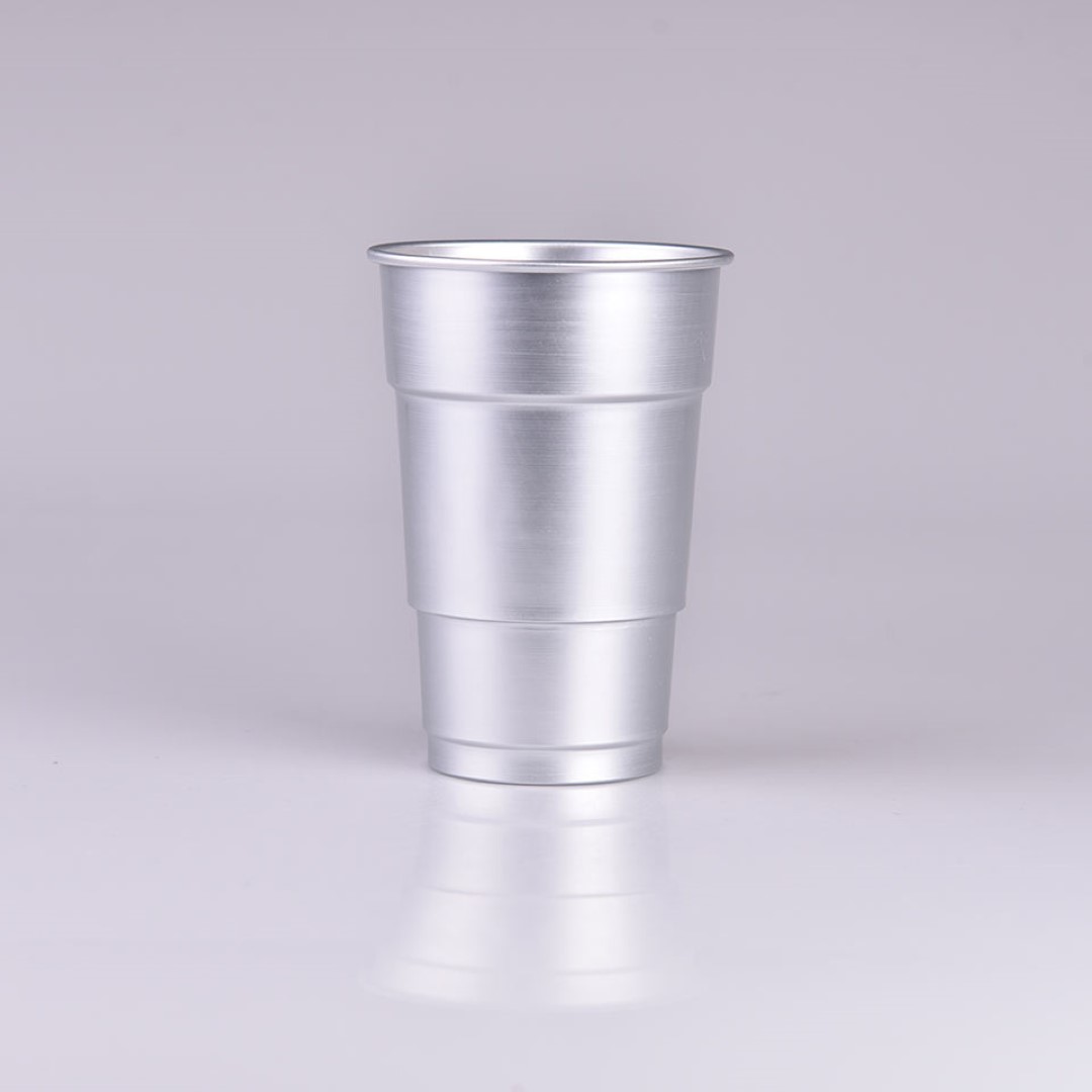 Reusable disposable recyclable aluminum cup 7