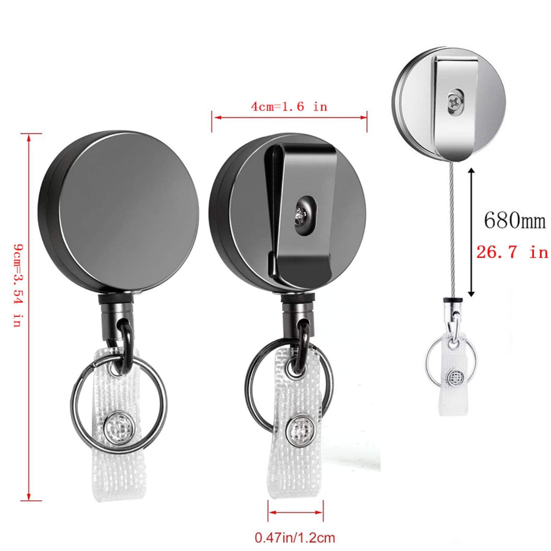 Retractable Metal Badge Holder 2