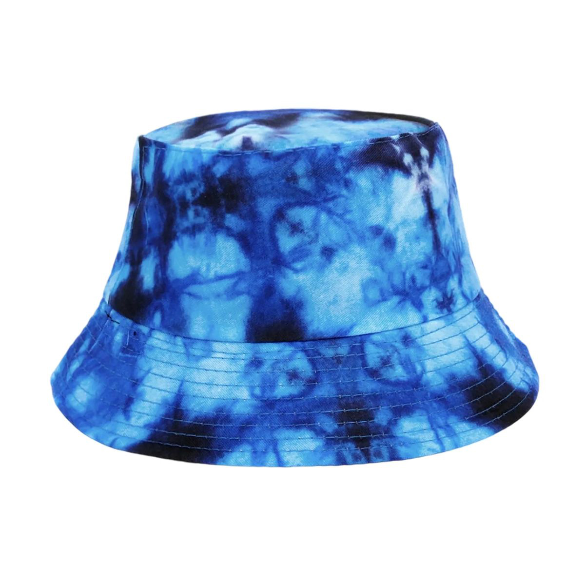 Plastic Tie Dye Hat with Foldable Double Sided Design 9