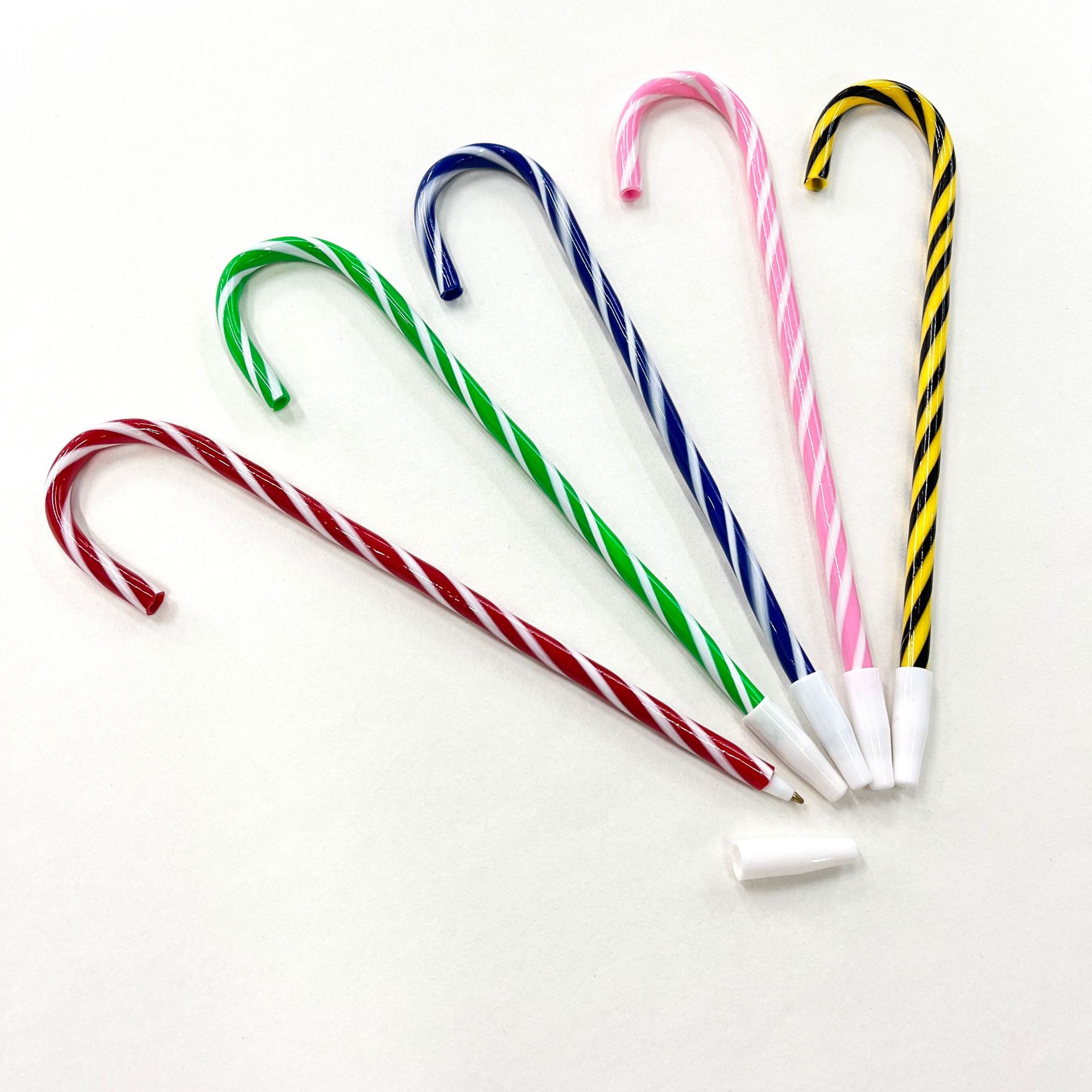 Christmas Santa Claus Candy Cane Crutches Ball Point Pens 3
