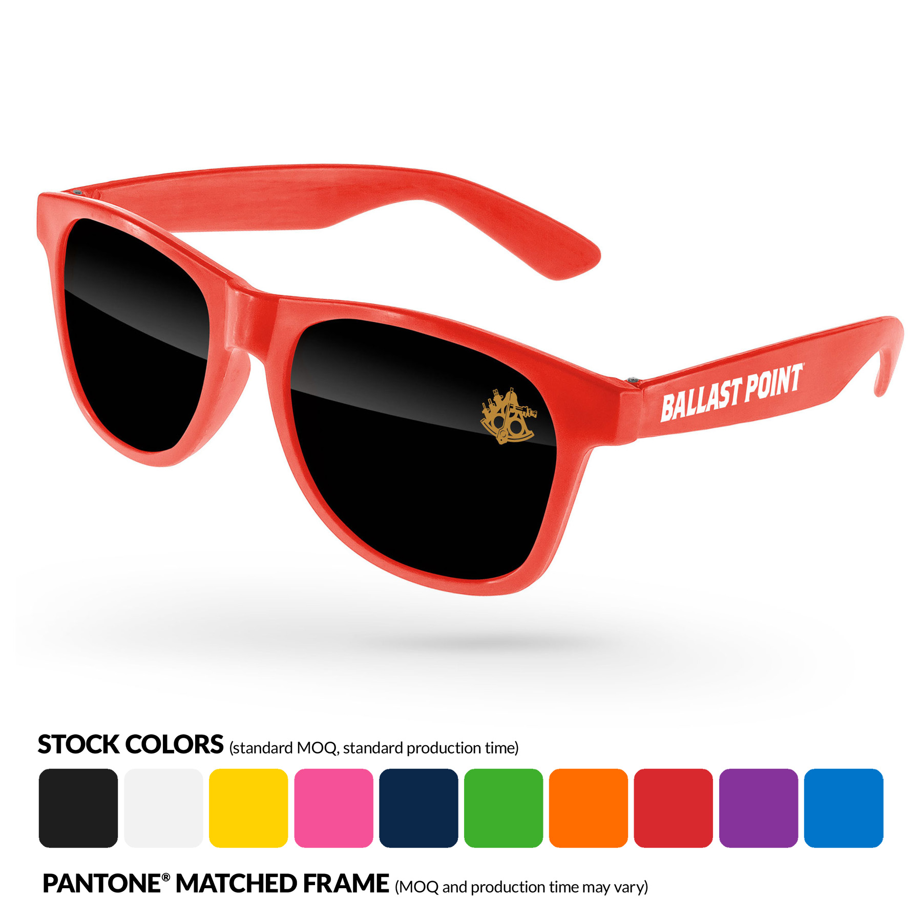 Value Retro Sunglasses with 1 Color Imprint on Lens & Arm 4