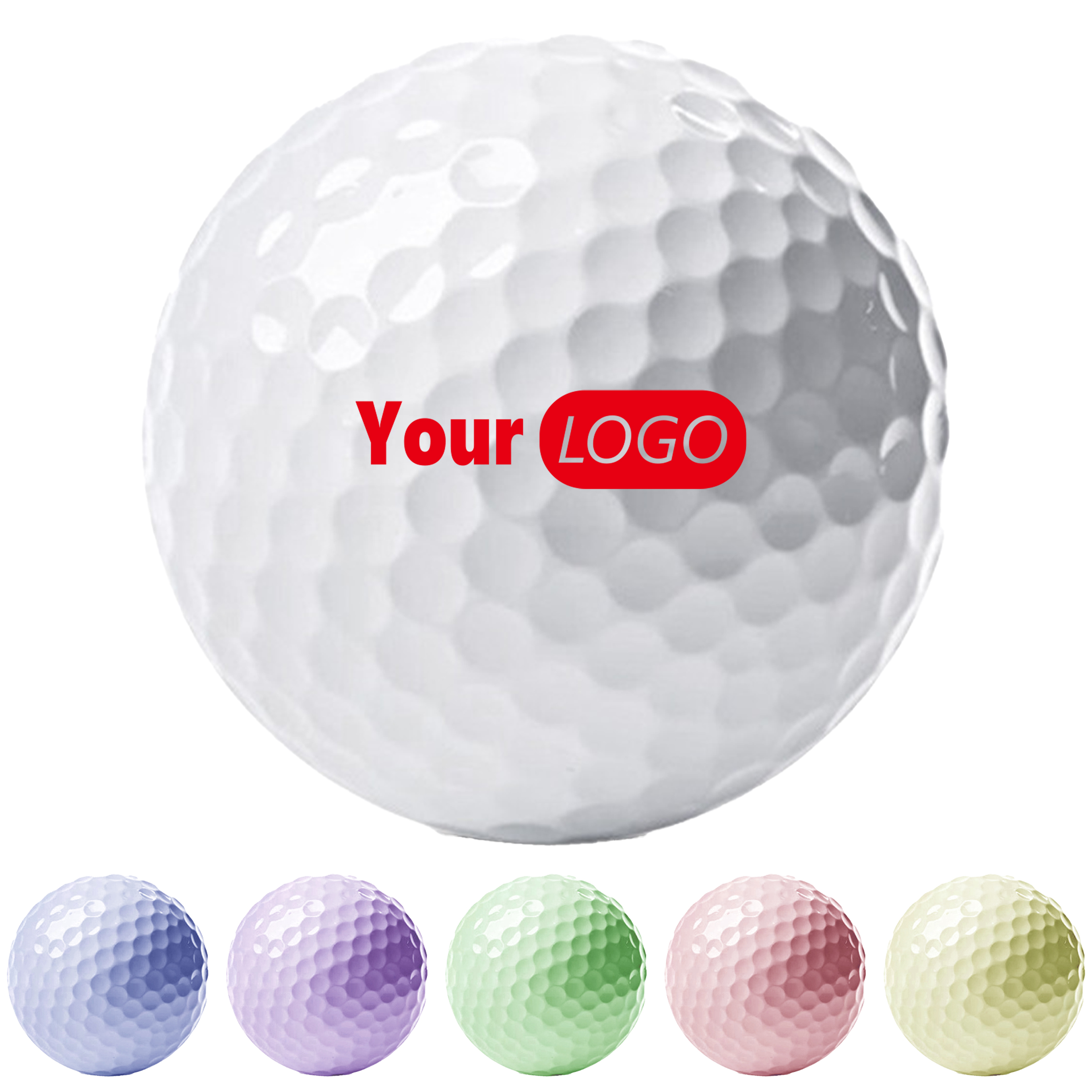 Rubber Customizable Golf Practice Balls 4