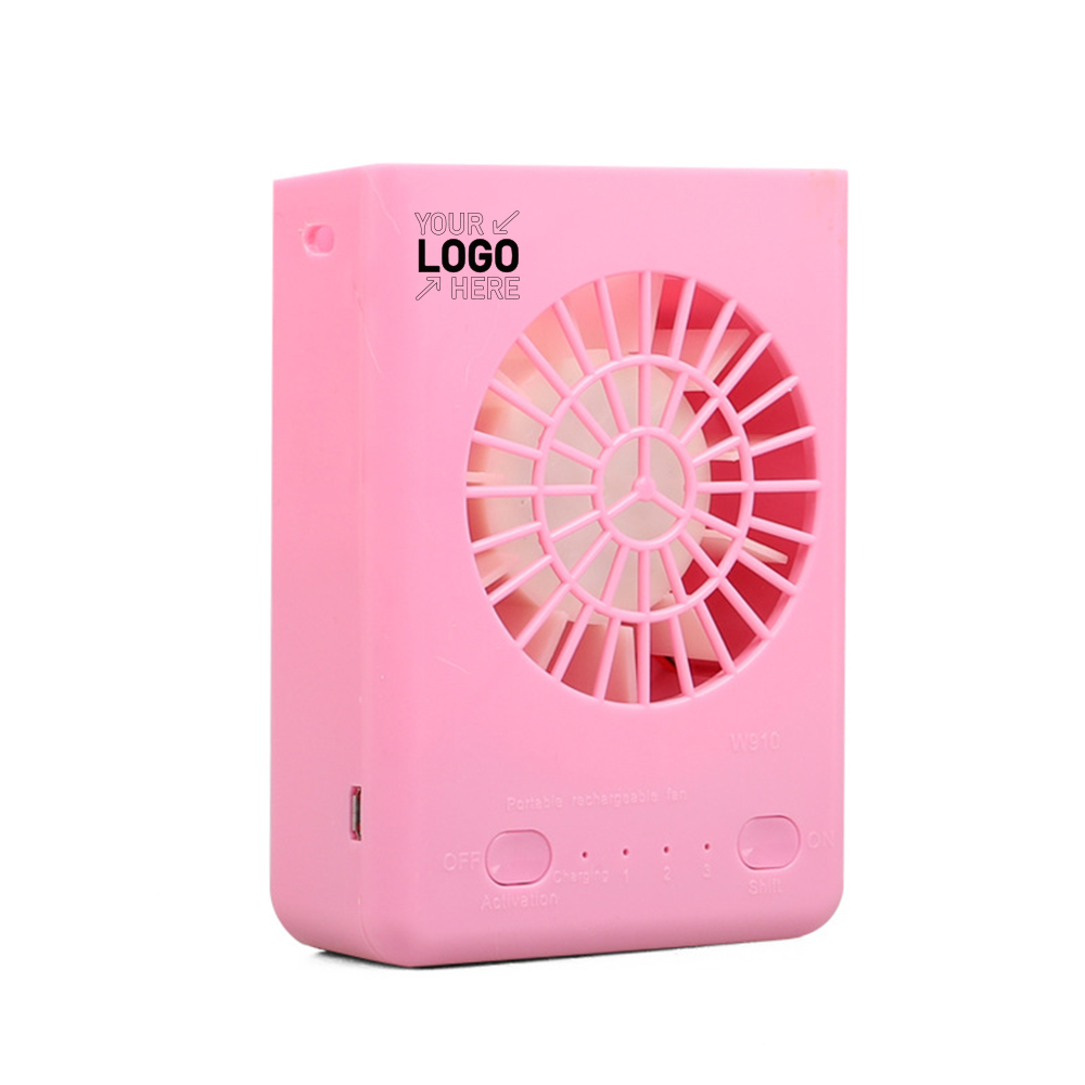 Portable Necklace Folding Fan With Night Light 1