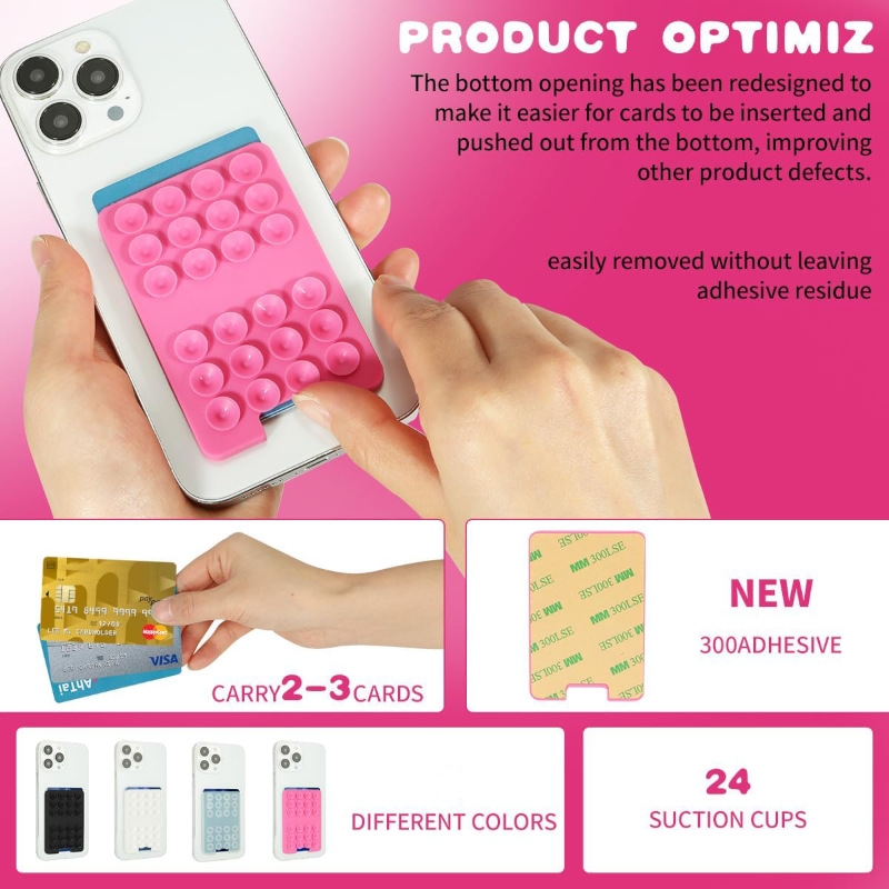 Suction Phone Card Holder Mount 4