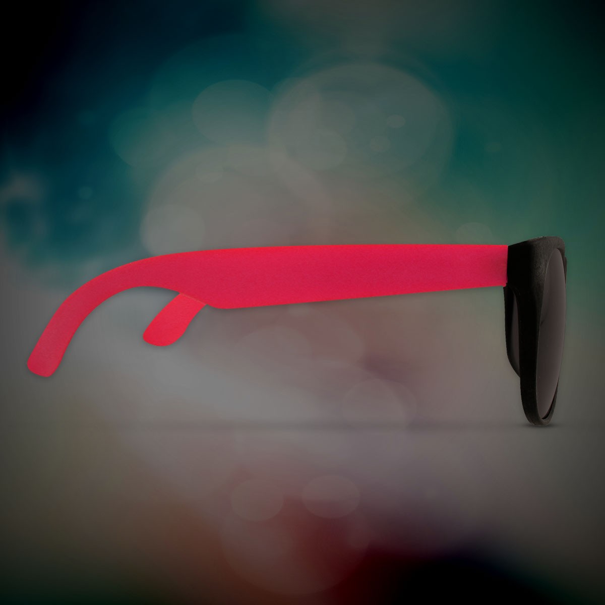 Custom Red Neon Billboard Sunglasses, printed lenses glasses