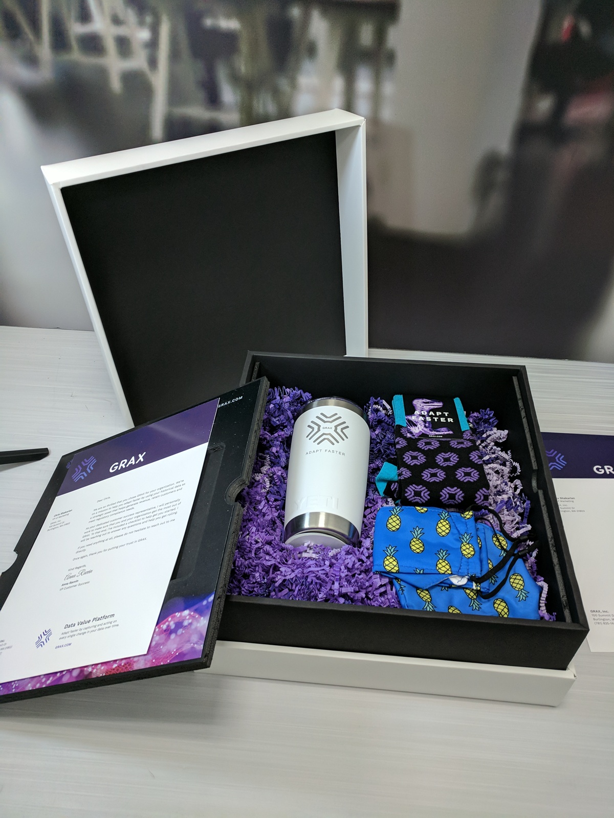 Custom Printed Full Color 2-Piece Soft Touch Luxury Gift Box - 6x6x2 3