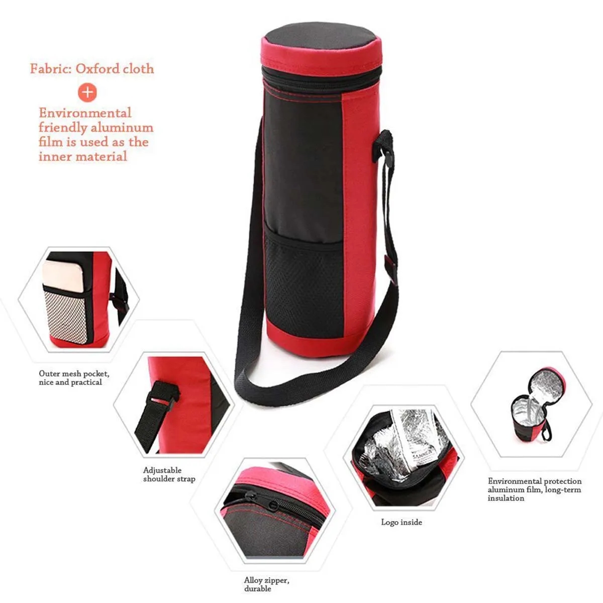 1.5L/2L In Stock High Capacity Wine Cooler Pouch Tote Bag 7
