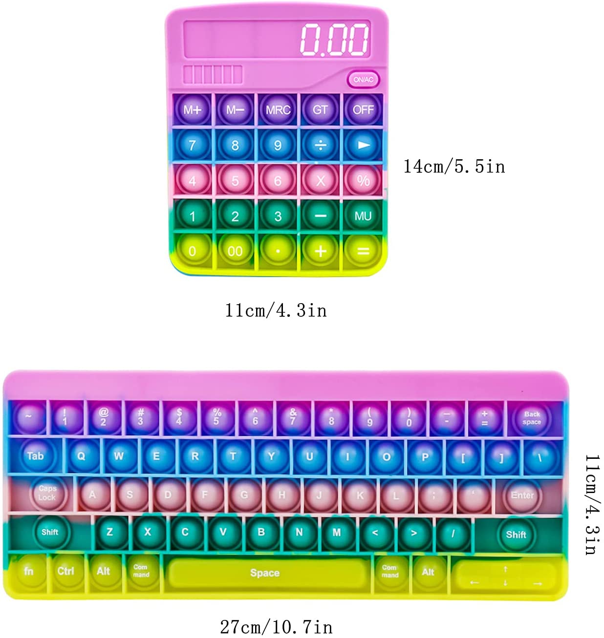 Calculator Push Bubble Popper Fidget Toy 5