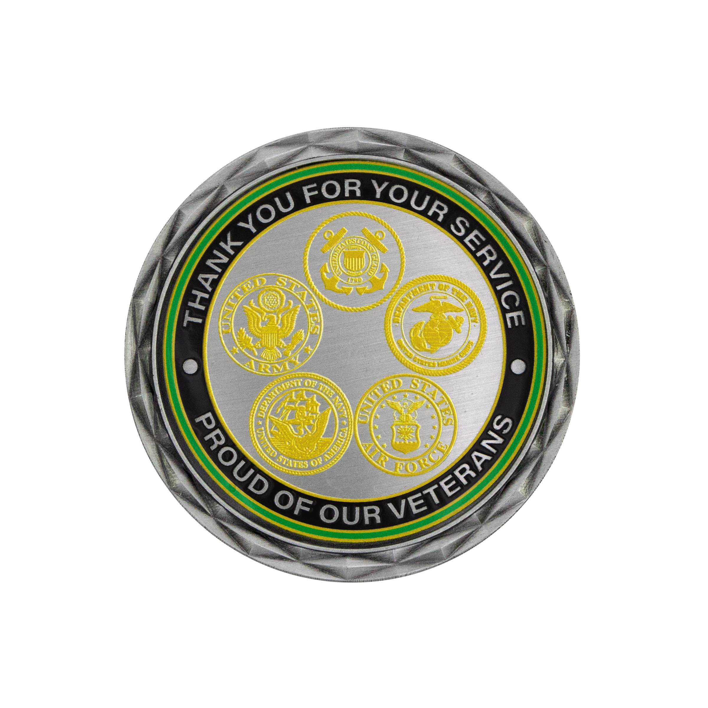 2" Speed Challenge Coin Diamond Border w/ 3D Texture Print 17