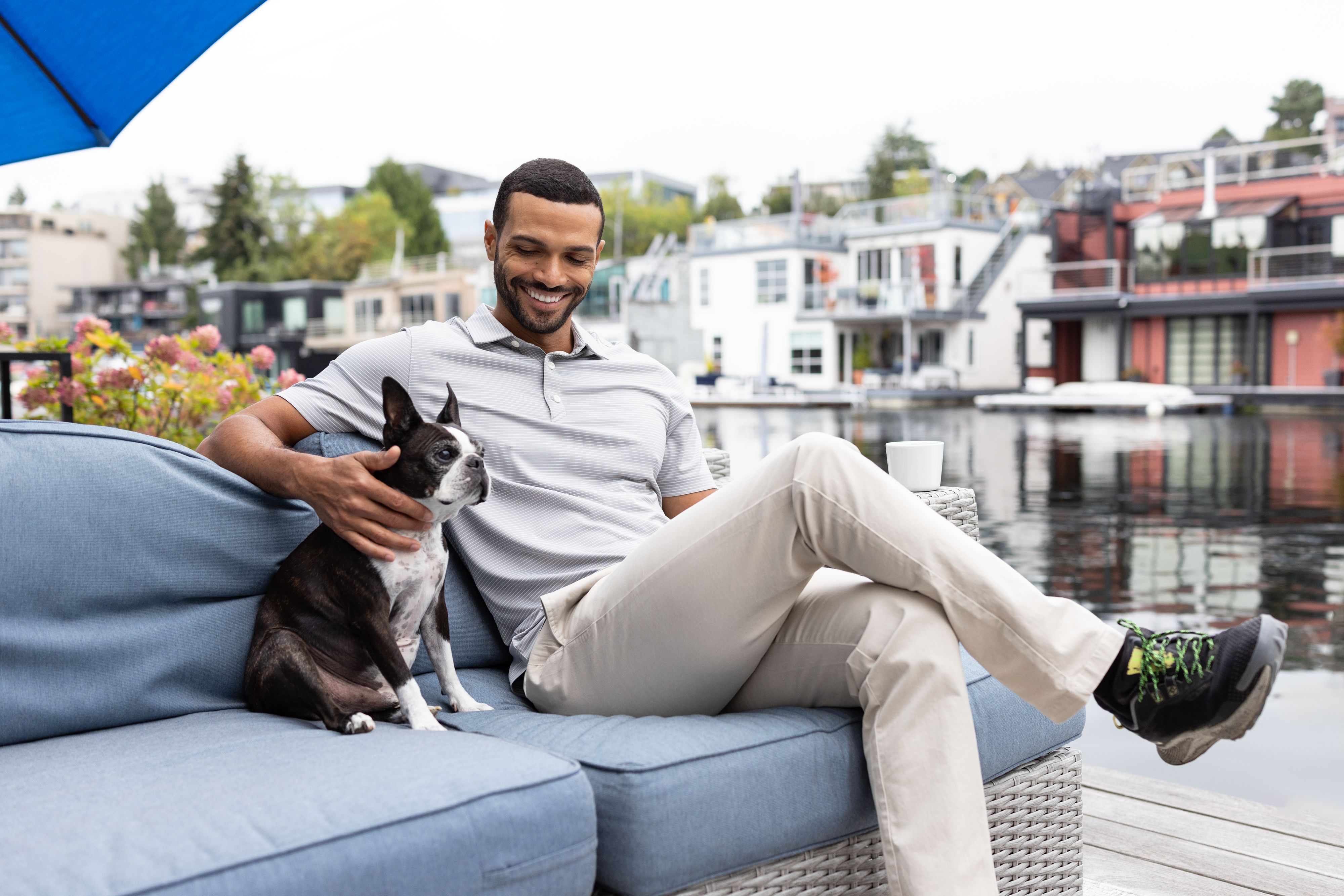 Cutter & Buck Forge Recycled Fine Line Stripe Four-Way Stretch Mens Polo 36