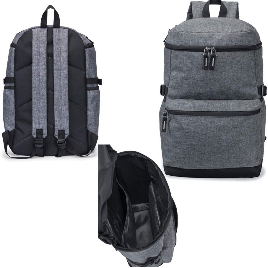 Heathered Computer Laptop Backpack with Padded Back Panel 2