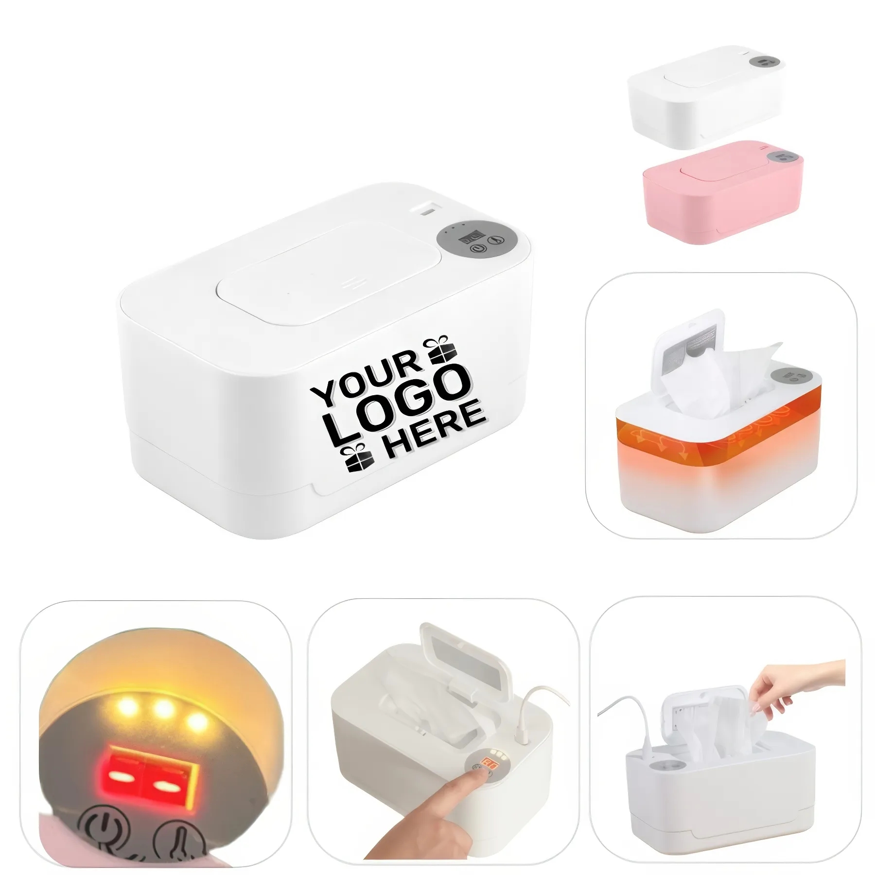 USB Wipes Warmer Smart Nightlight 3