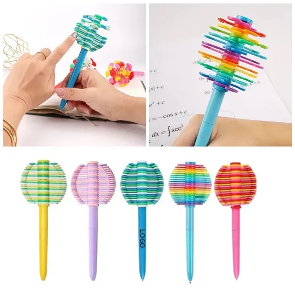 Rotating Fidget Ballpoint Pens - Stress Relief for Students 8
