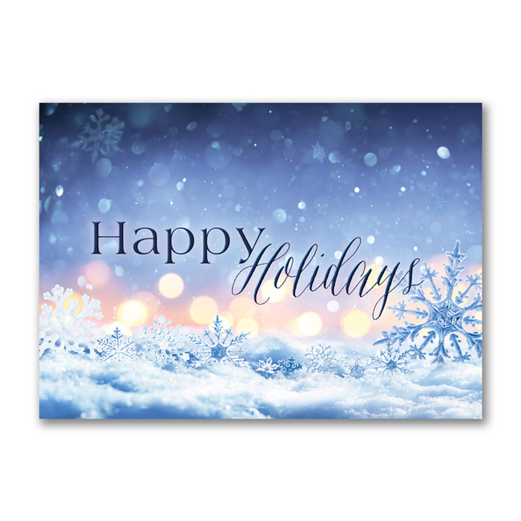 Winter Crystals Holiday Card 1