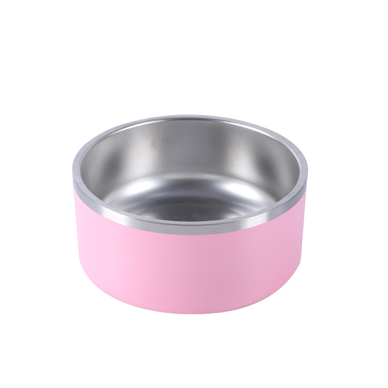 Stainless Steel Non-Slip Round Dog Bowl 4