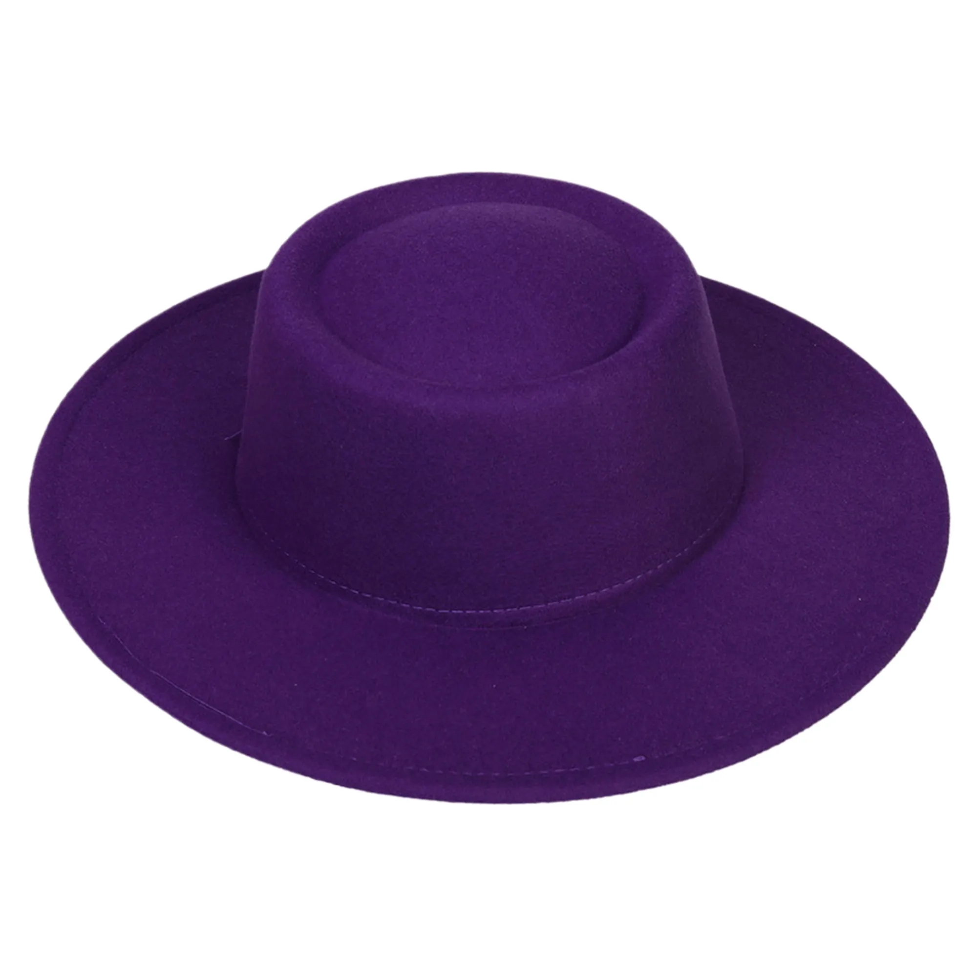 MOQ50 Wide Brim Vintage Fedora Hat 13