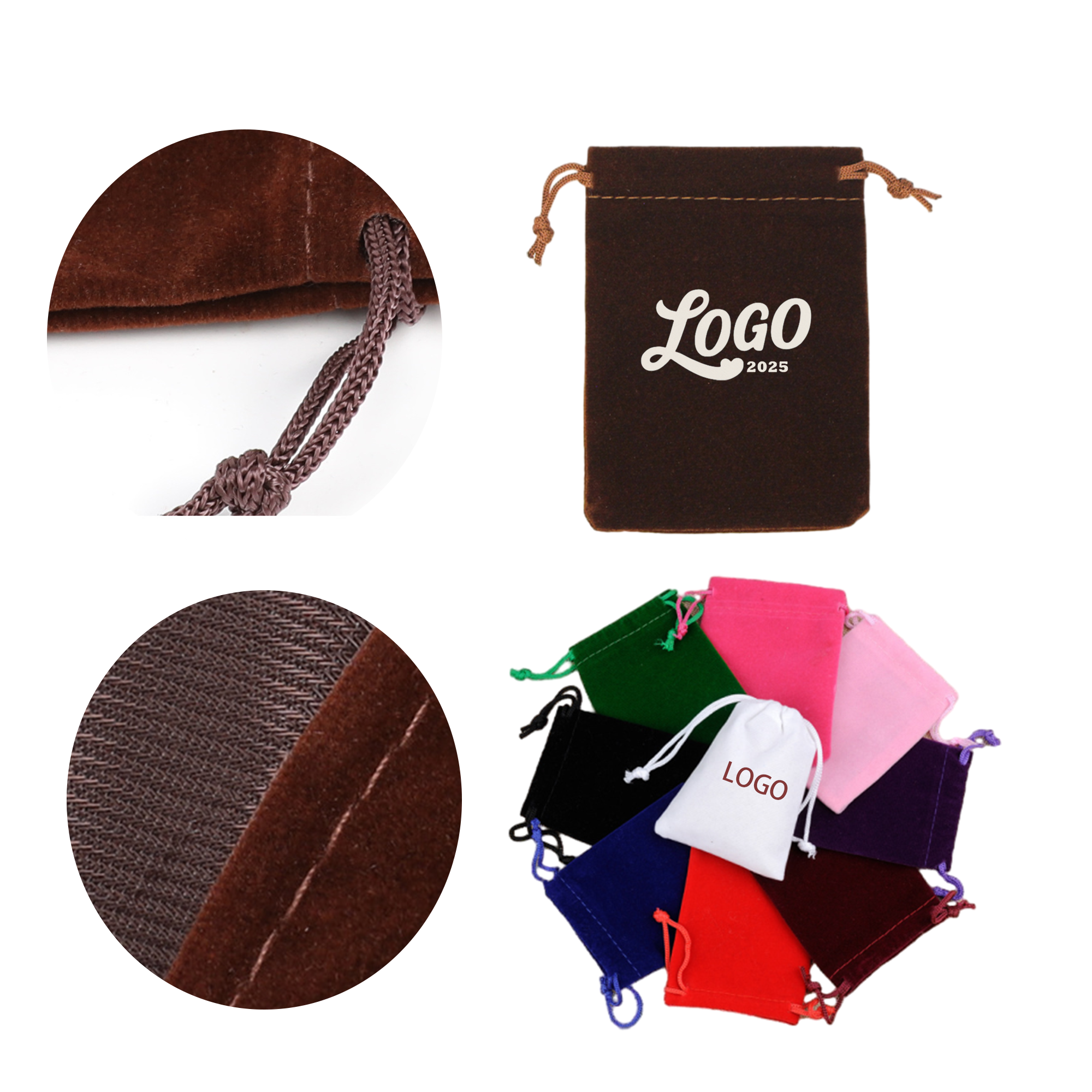Customized Soft Single-Sided Flocking Gift Bag 1