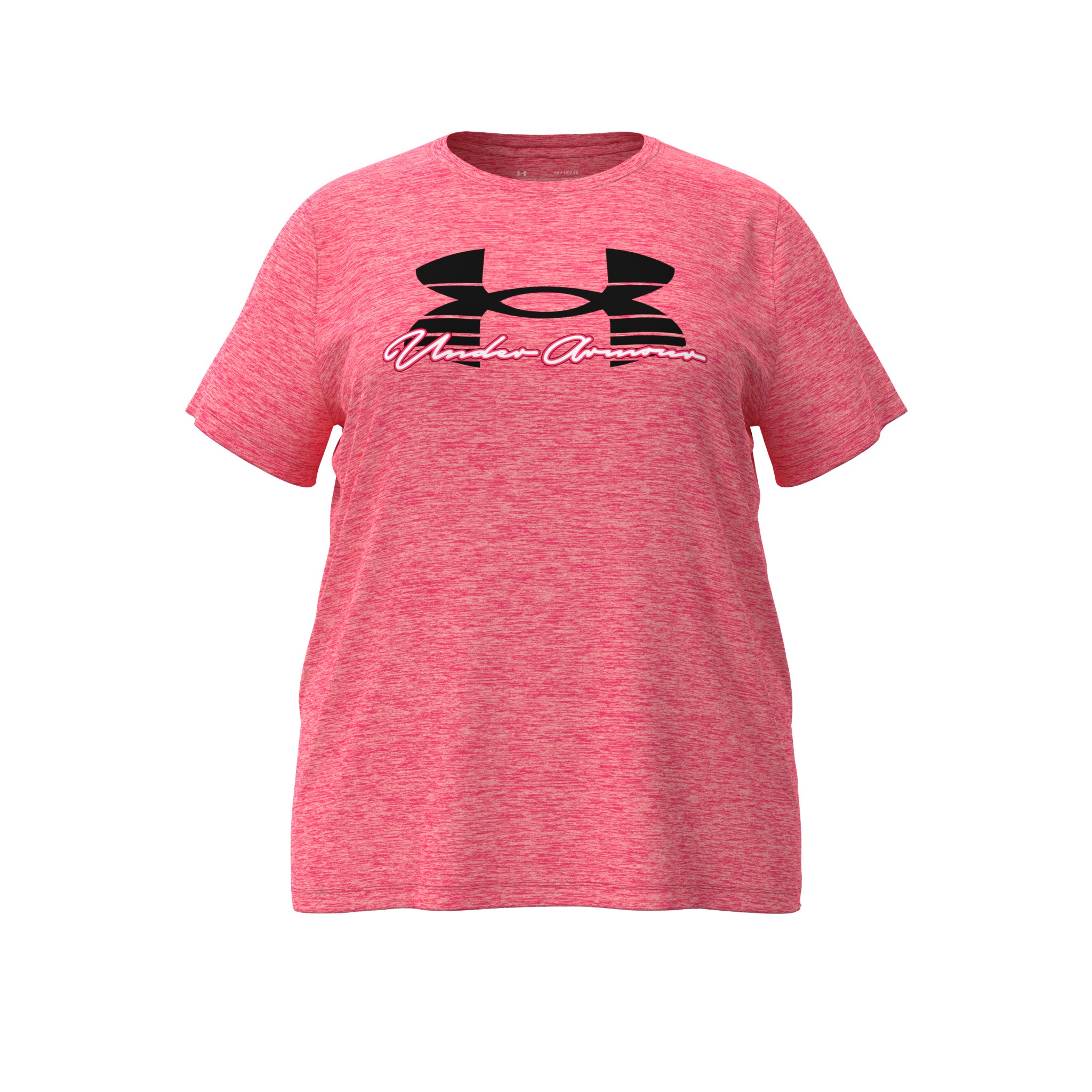 Women's UA Tech Twist Script Short Sleeve  6