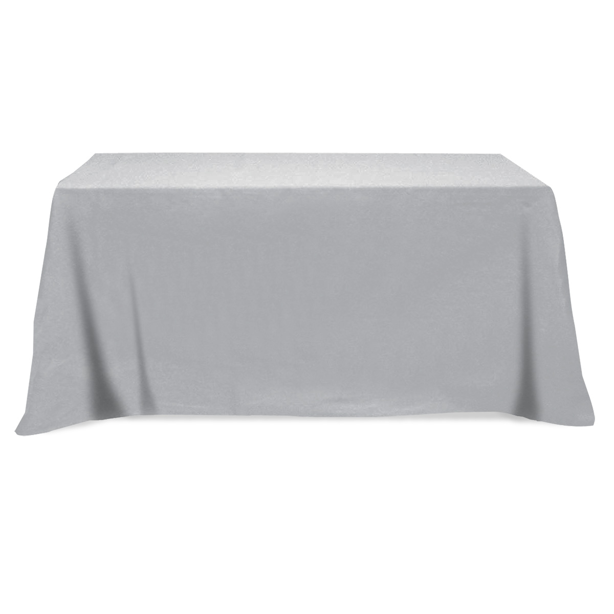 Flat Poly/Cotton 3-sided Table Cover - fits 6' standard table 6