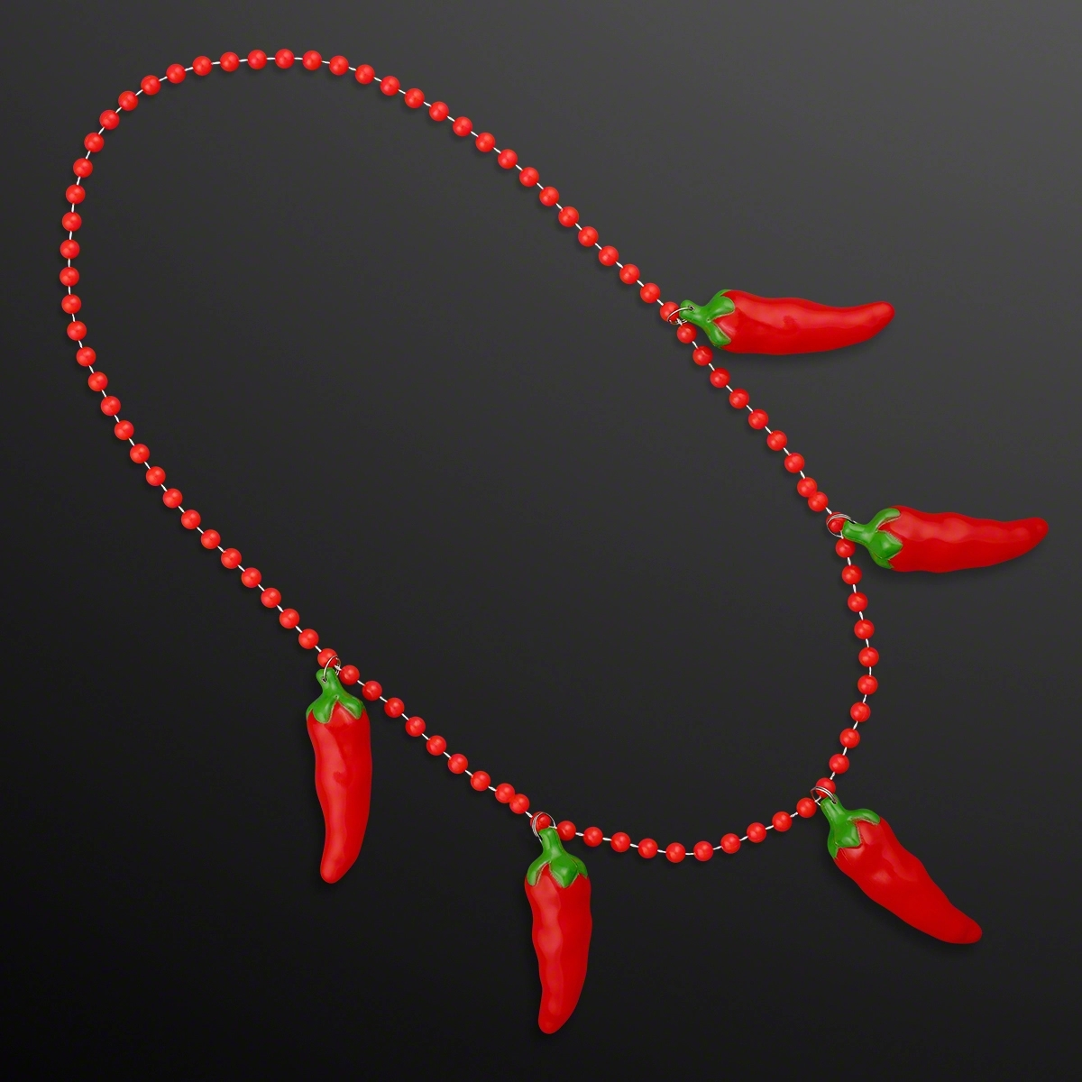 5-Charm Chili Pepper Necklace (NON-Light Up) 3