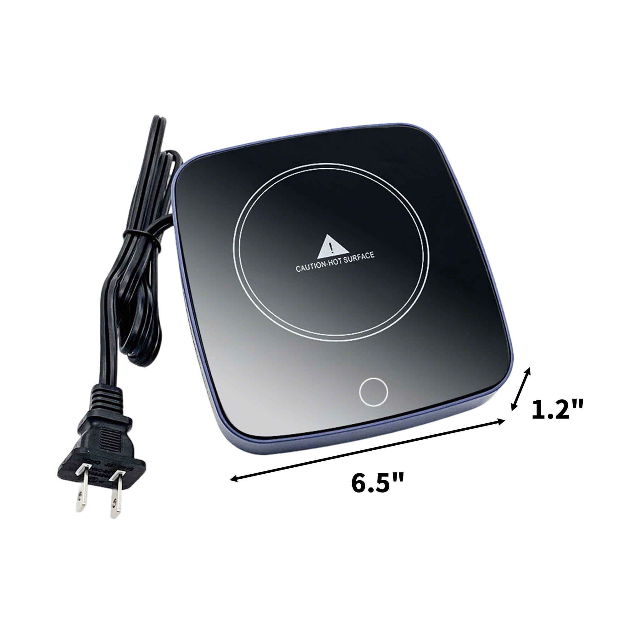 Desk Beverage Warmer With Auto Shutoff 6.5" x 1.2" x 1.7" 4