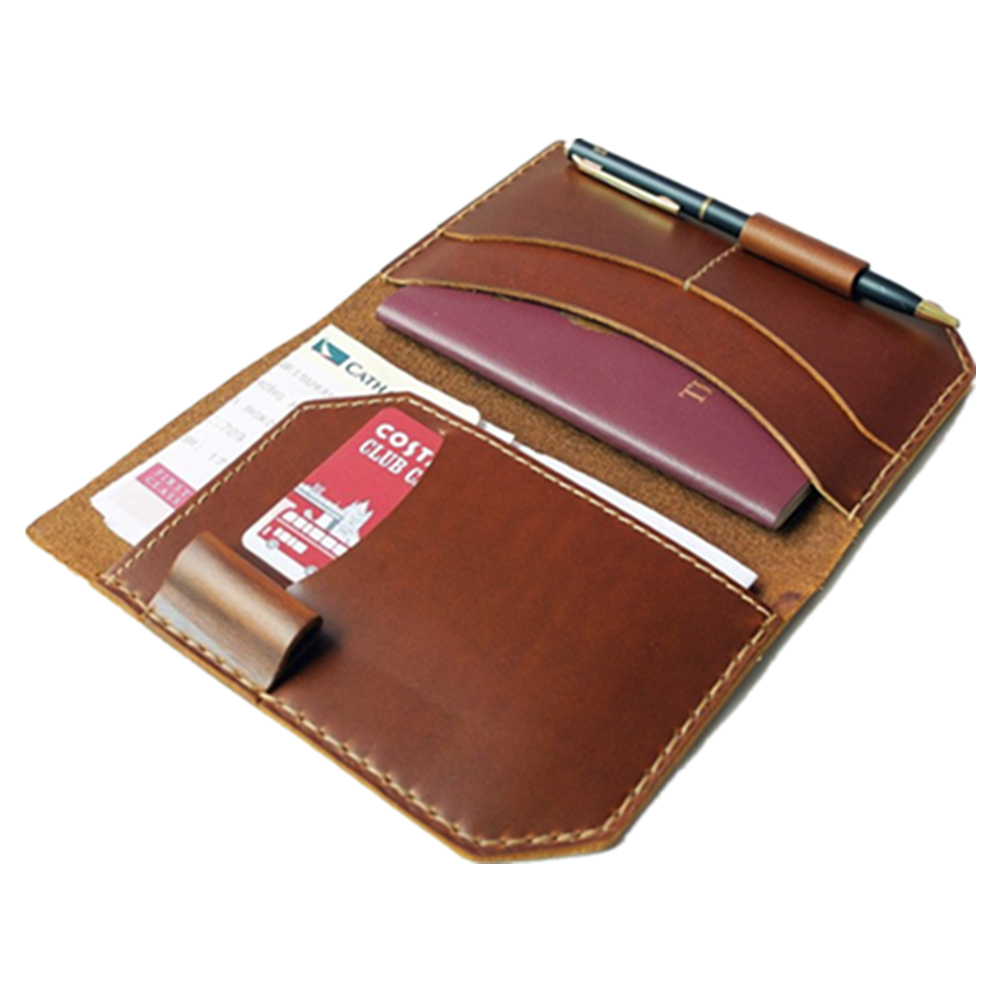 Classical Leather Passport Cover Passport Jacket 4