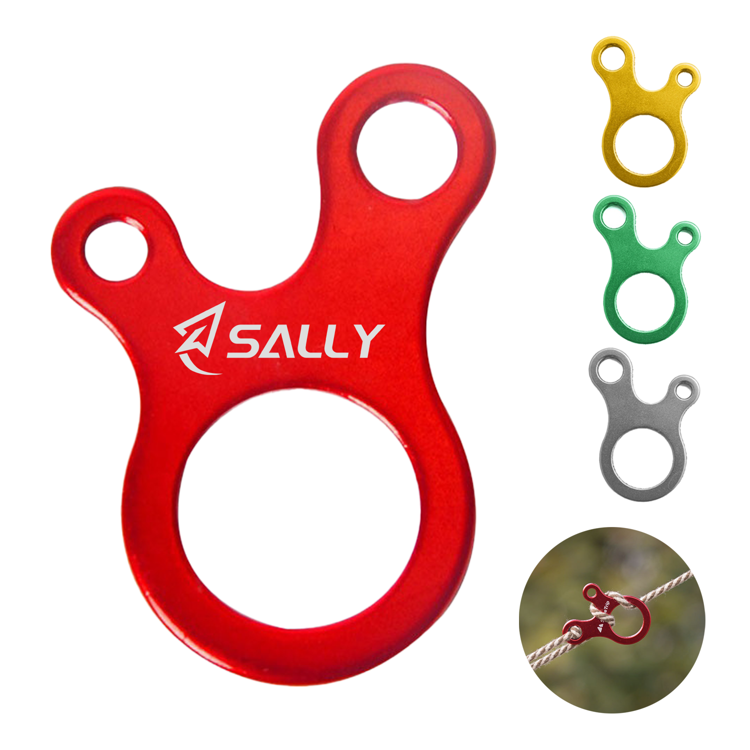 Outdoor Snail Shaped Fast Knot Rope Carabiner 1