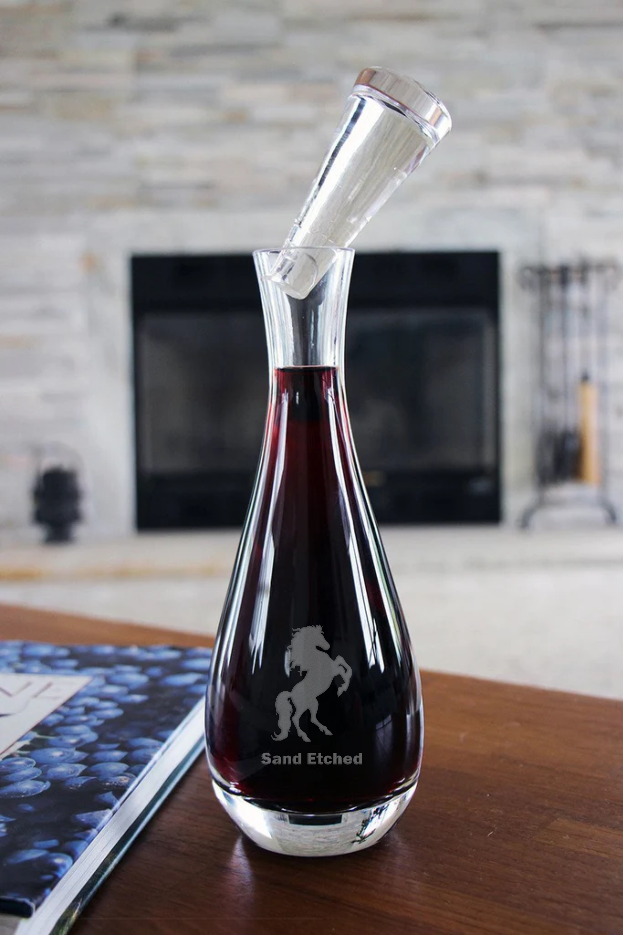 Tear Drop Wine Saver Lead-Free Crystal Decanter