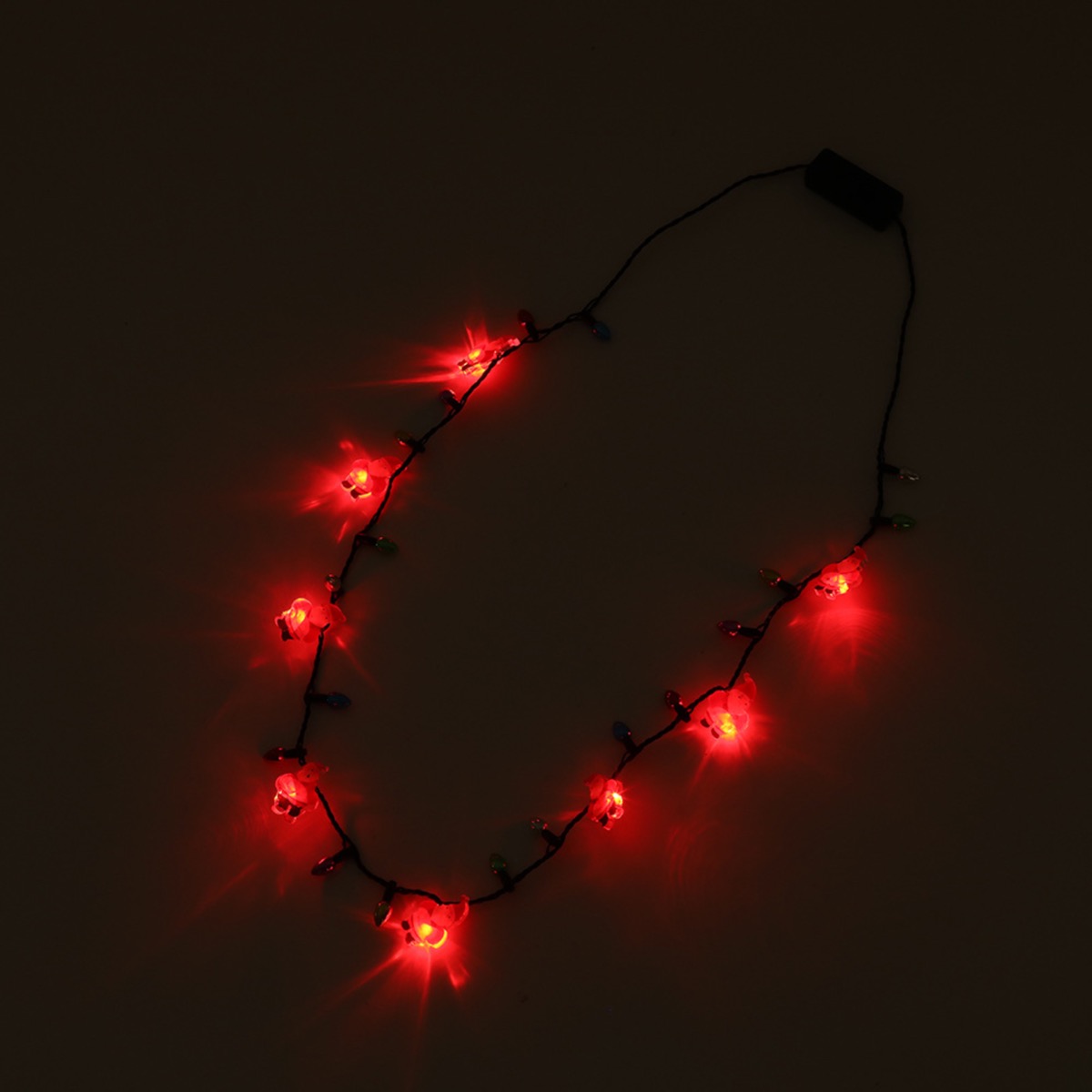 Christmas Tree Santa Necklace Party LED Light 2