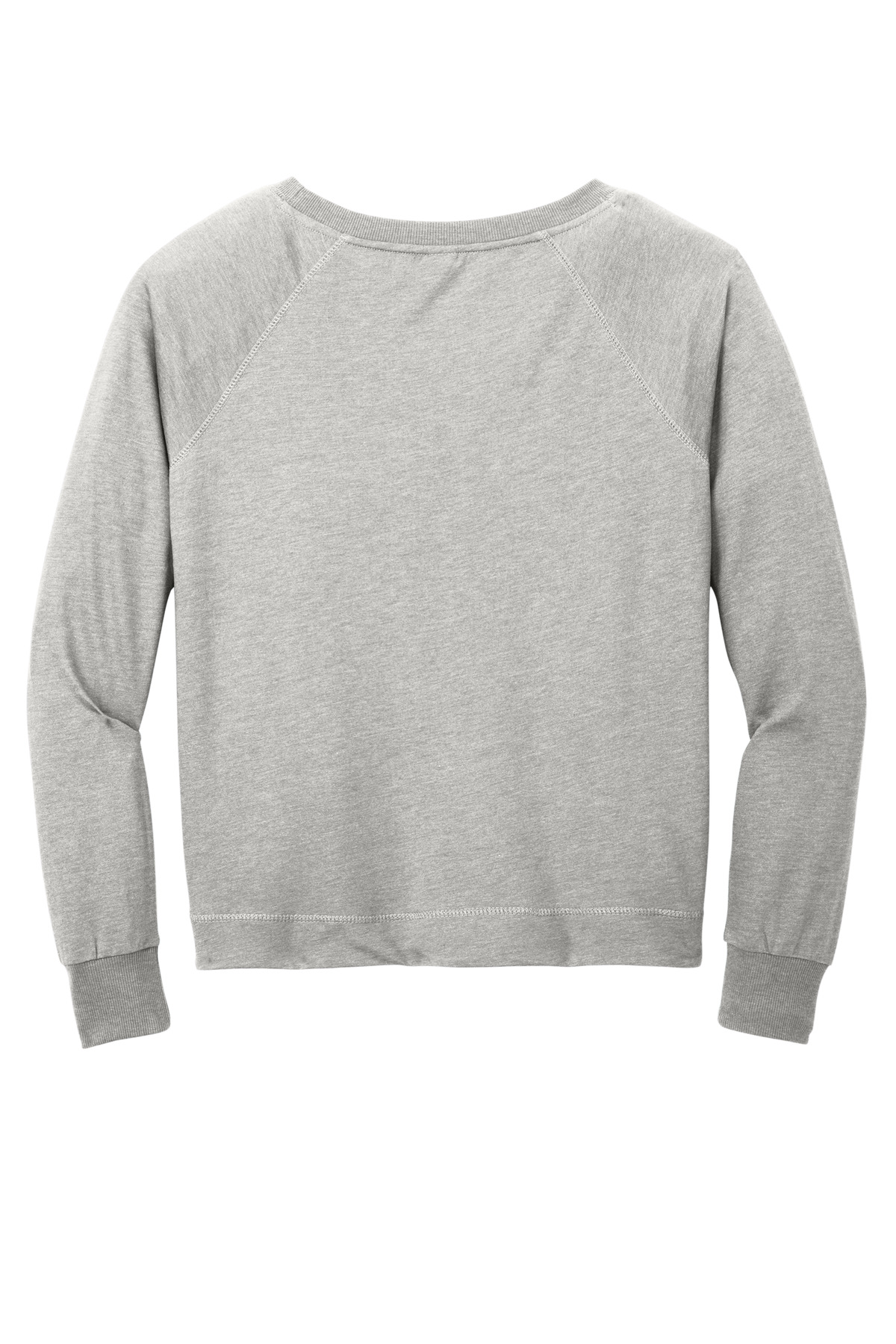 District Women's Featherweight French Terry Long Sleeve Crewneck DT672 3