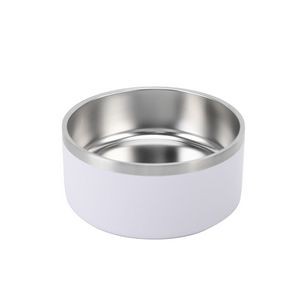 32oz Double Walls Steel Pet Food Bowl 10