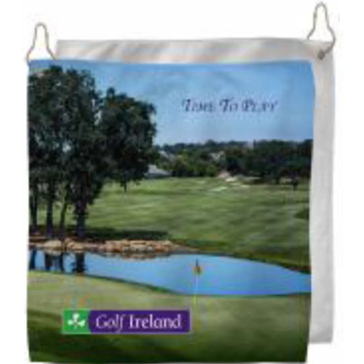 Sublimated Microfiber Terry Golf Towel w/Hook and Grommet 1