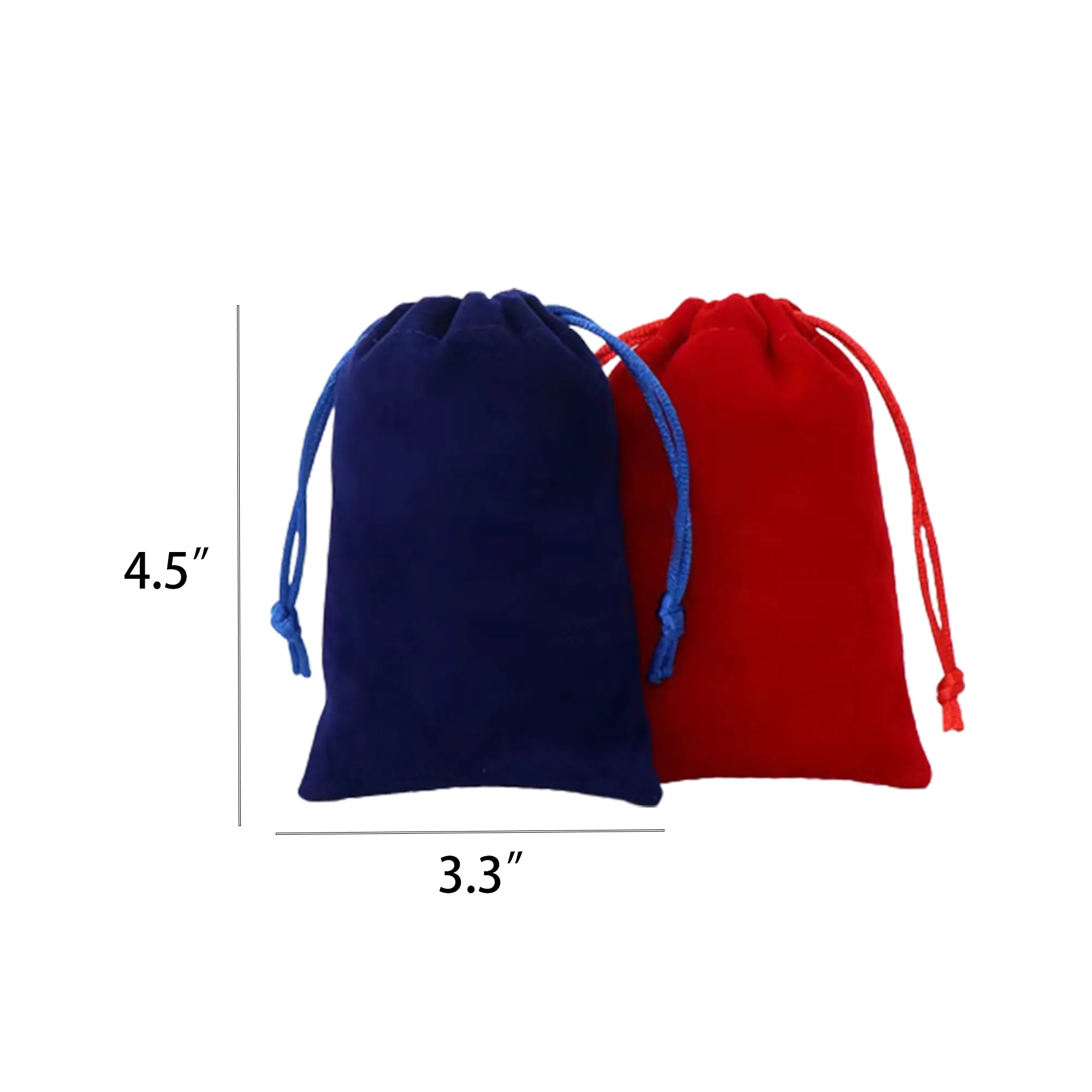 MOQ 200pcs Plush Drawstring Flat Mouth Storage Bag 3