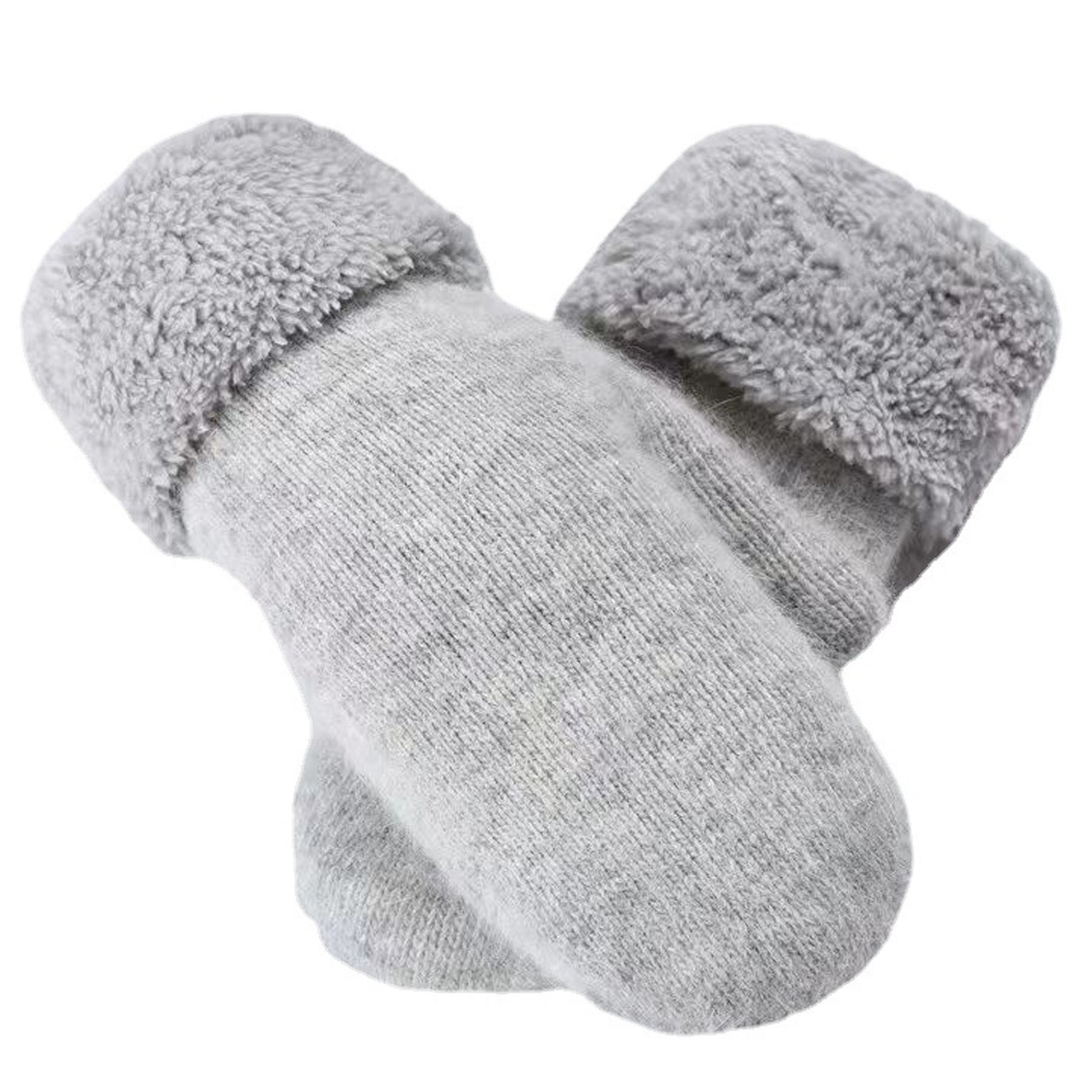 Plush Double-Layer Mittens 2