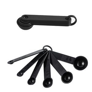 Ultimate 6 In 1 Black Measuring Spoon With Easy To Read Volume Markings 2