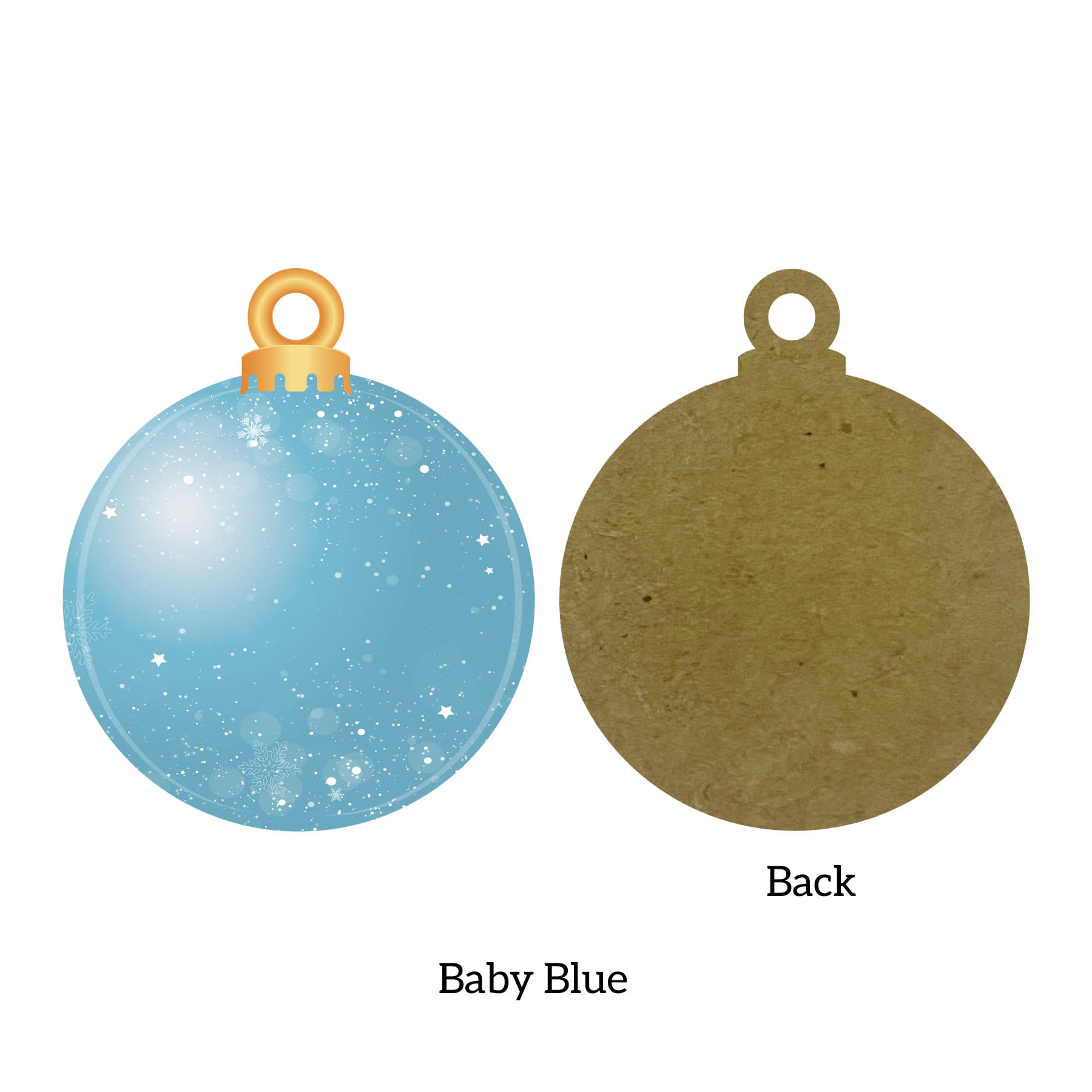 Free Shipping 3.5" Full Color Christmas Ornament - Snowball 4