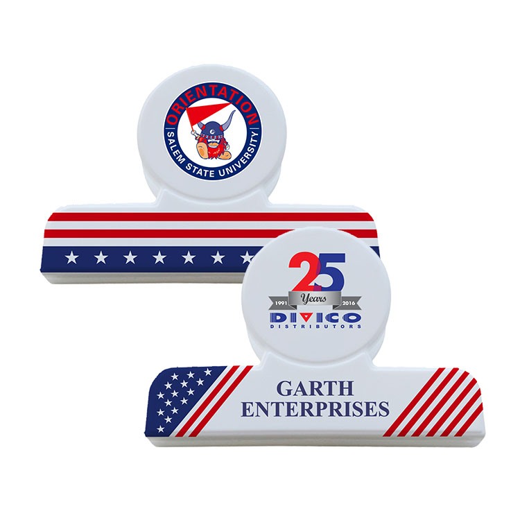 Flag Design Round Bag Clip 2