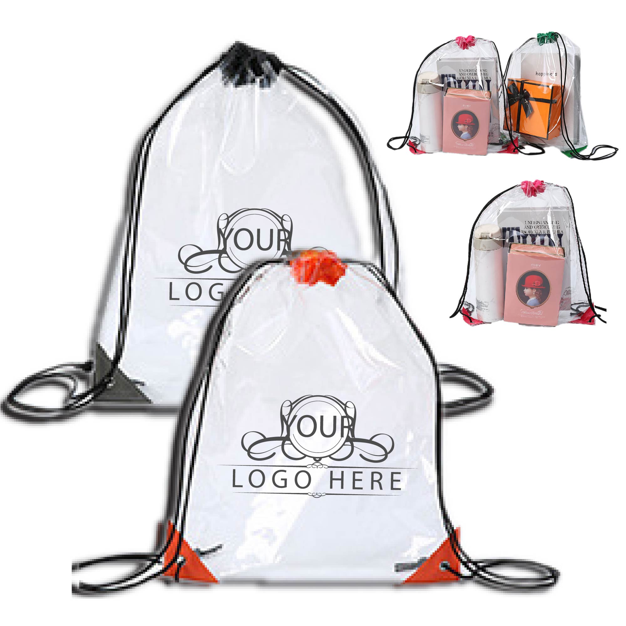 PVC Clear Drawstring Bag 1