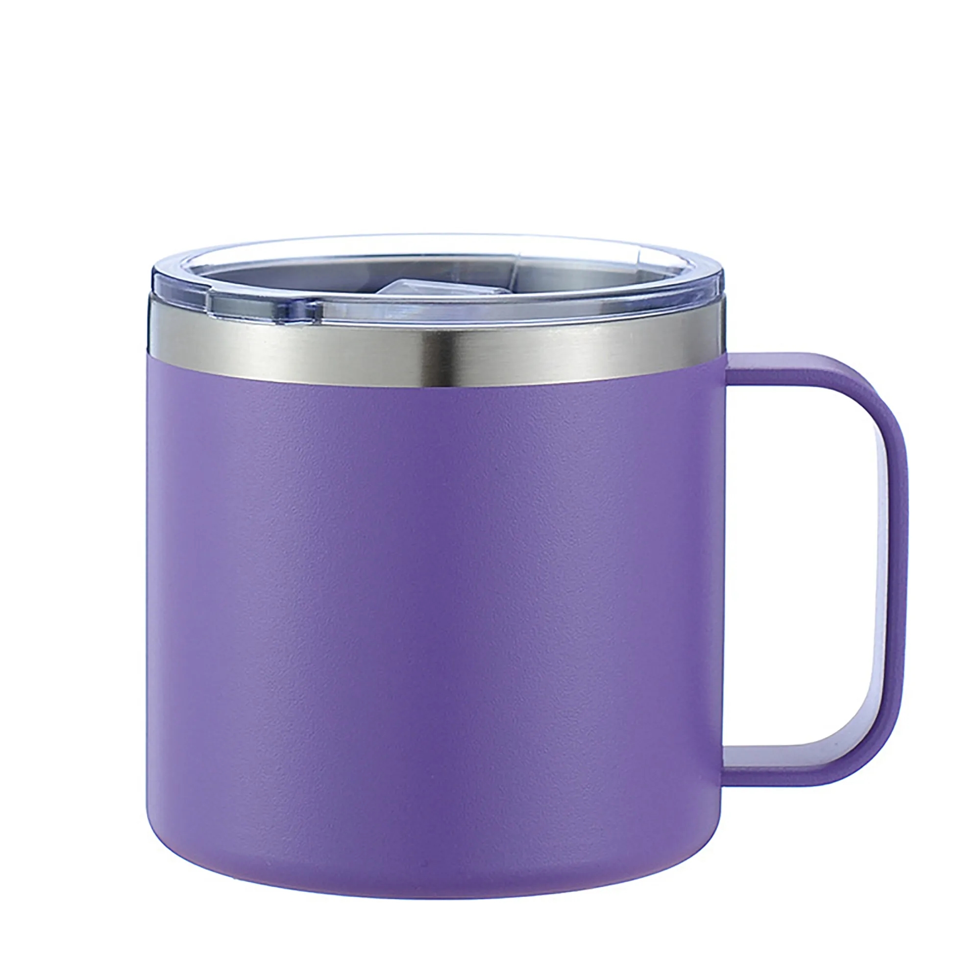 14oz Double Wall Stainless Steel Insulated Mug with Handle 12