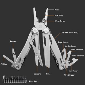Sturdy Heavy Duty Multi Pliers Tool Kit With Screwdriver Bits 13