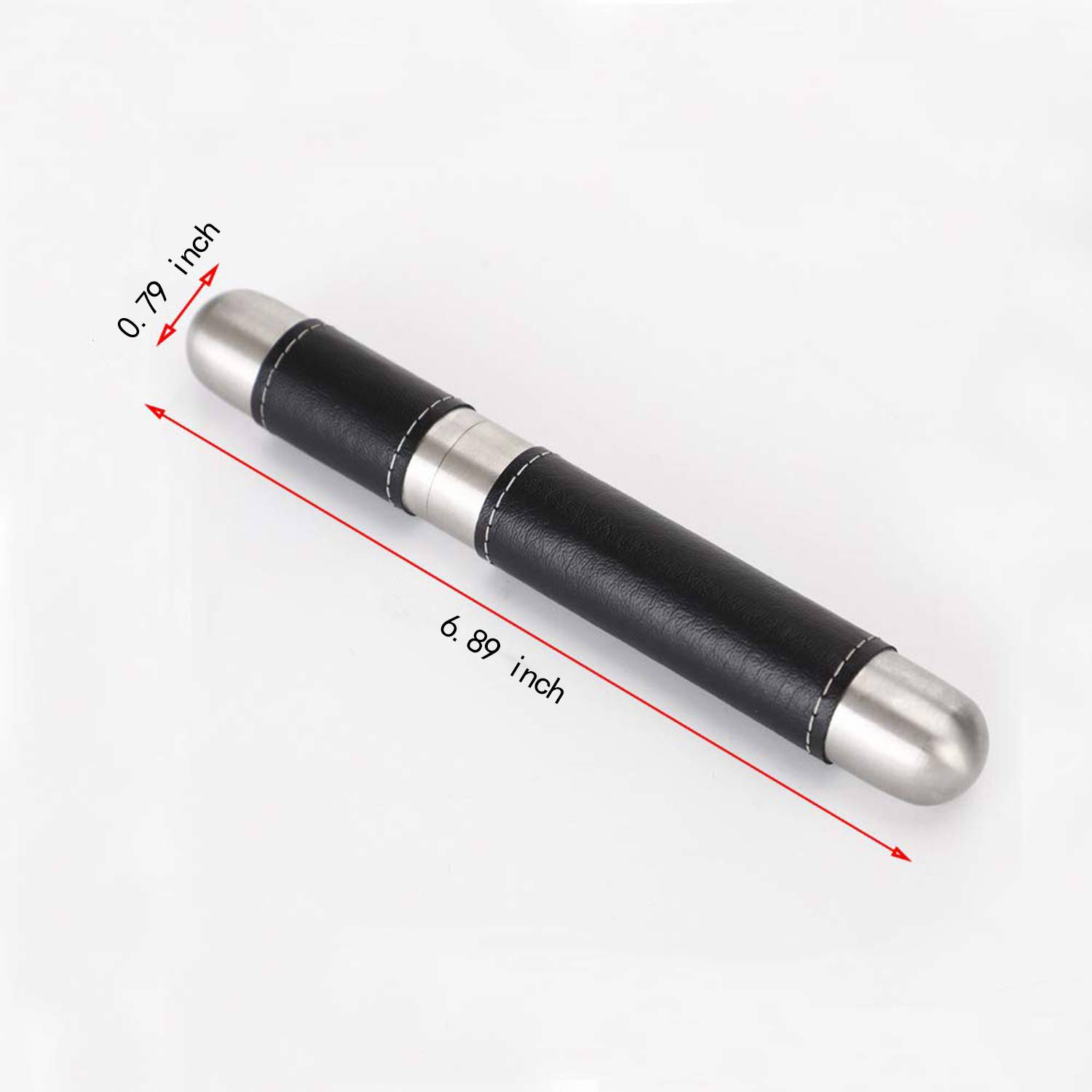 Leather Stainless Steel Cigar Tube 5