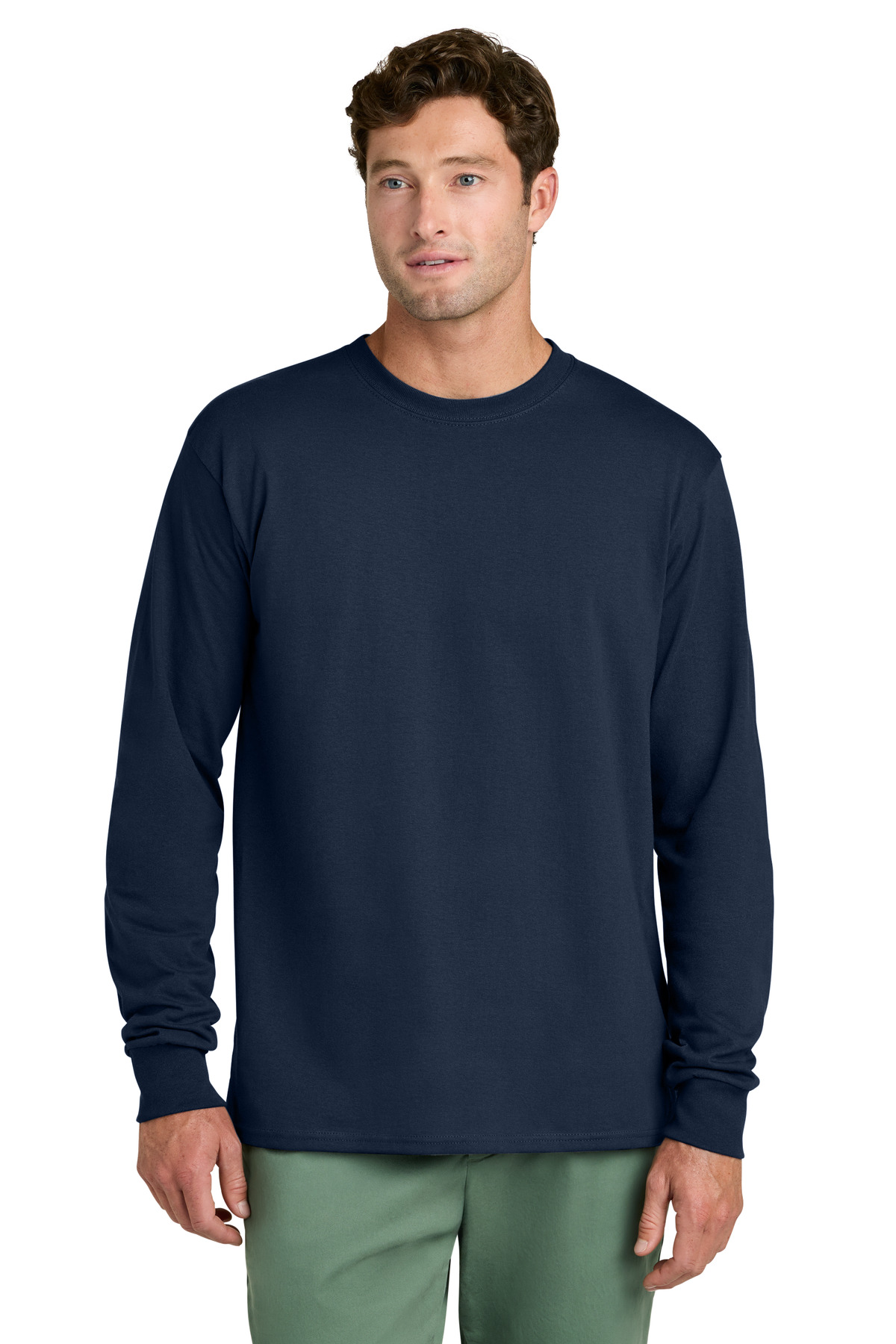 Port & Co Long Sleeve Core Cotton Tee. PC54LS 136