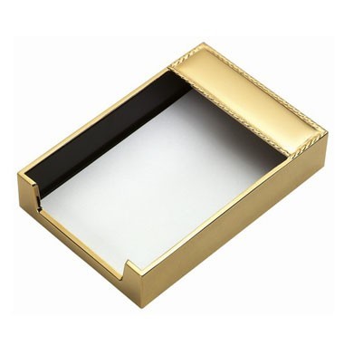 Gold Plated Memo Pad Holder 2