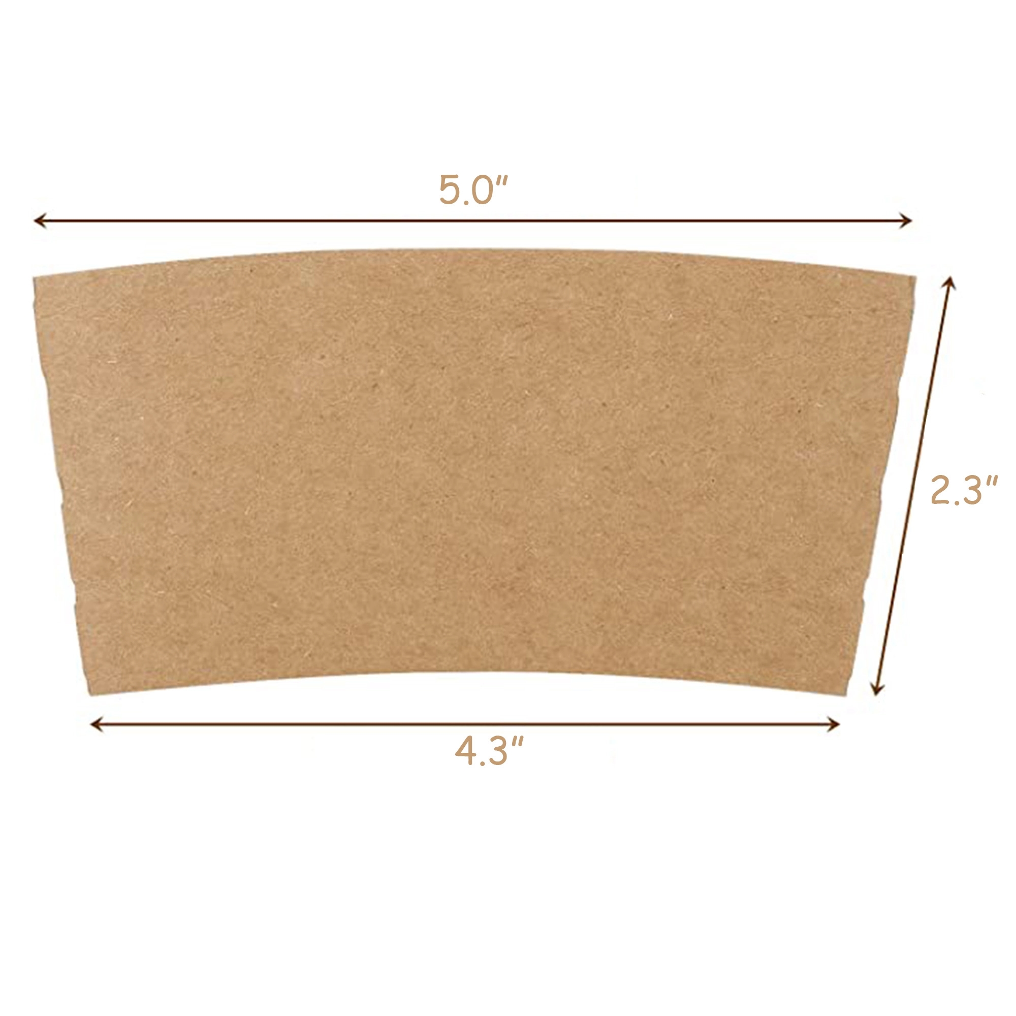 Disposable Kraft Coffee Cup Sleeve 8