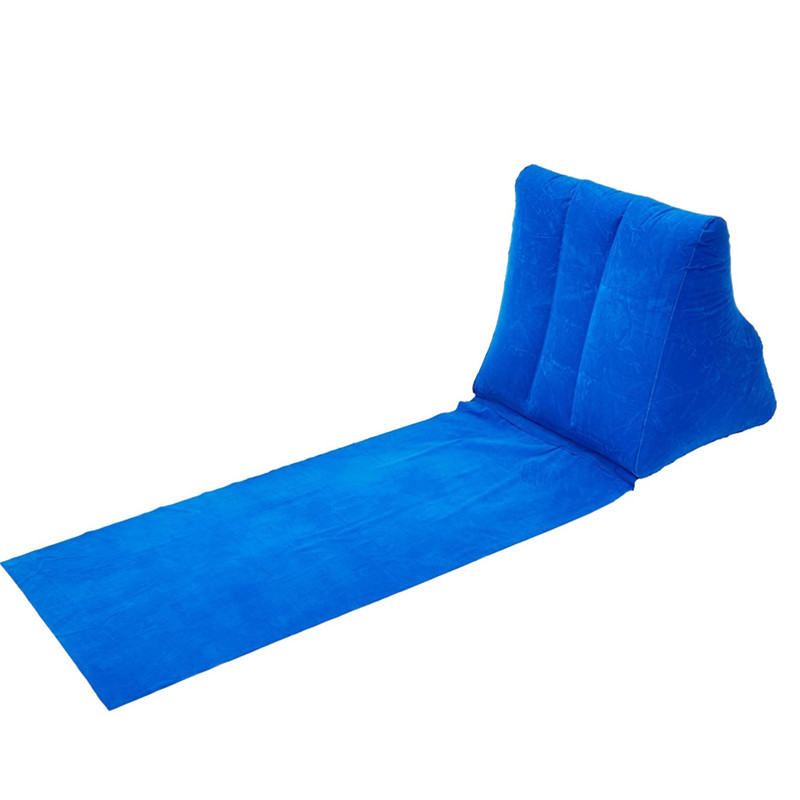 Portable Flocking PVC Outdoor Inflatable Wedge Pillow 3