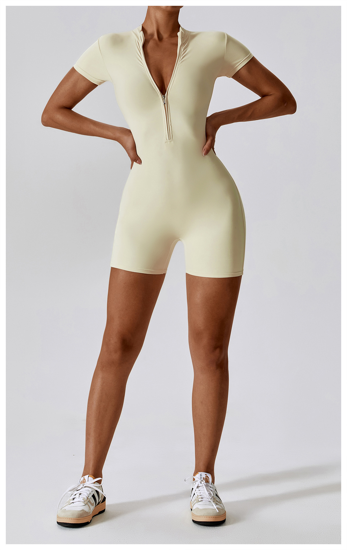 Stretch Tummy Control Yoga Workout Rompers 6