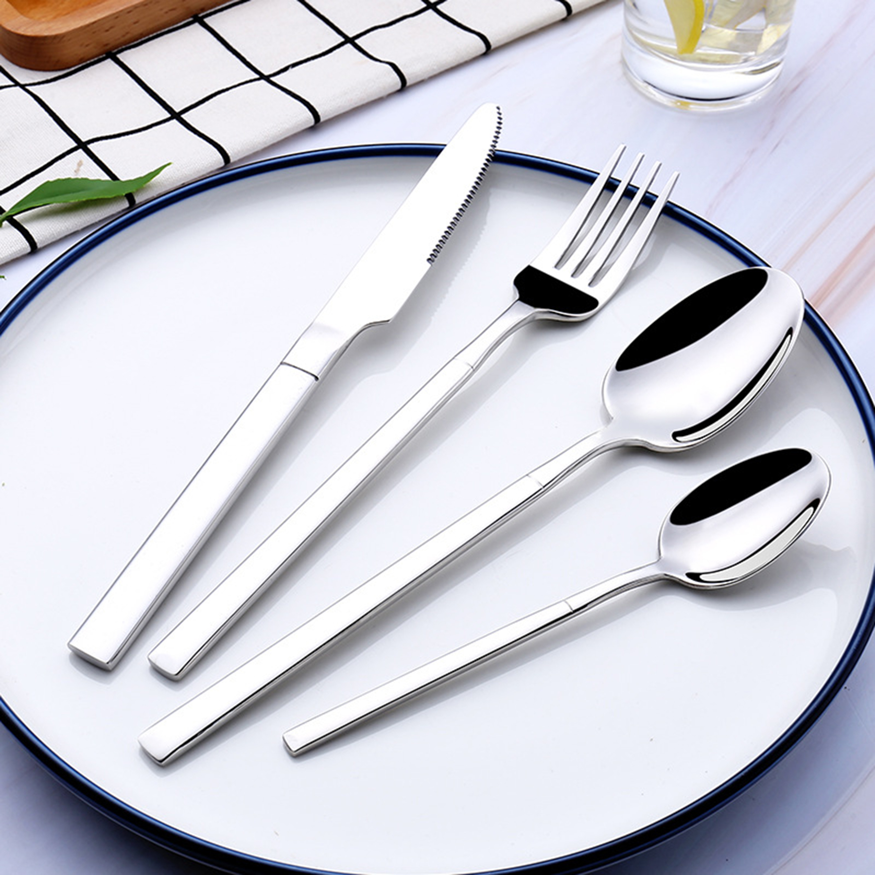 Stainless Steel Flatware Dinnerware Cutlery Spoon Fork Set 3