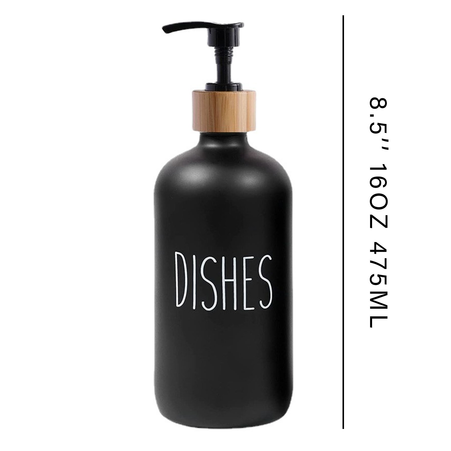 16 Oz. Boston Bottle With Press Pump Head 3